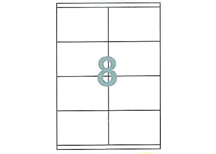 Fleks ετικέτ. αυτοκόλ. λευκές 105x74,1mm 8/φ 100φ Α4