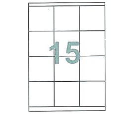 Fleks ετικέτ. αυτοκόλ. λευκές 70x51mm 15/φ 100φ Α4 Fleks ετικέτ. αυτοκόλ. λευκές 70x51mm 15/φ 100φ Α4