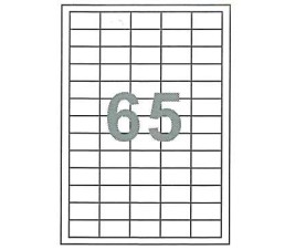 Fleks ετικέτ. αυτοκόλ. λευκές 38x21.2mm 65/φ 100φ Α4 Fleks ετικέτ. αυτοκόλ. λευκές 38x21.2mm 65/φ 100φ Α4