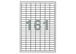 Fleks ετικέτ. αυτοκόλ. λευκές 28x12mm 161/φ 100φ Α4 Fleks ετικέτ. αυτοκόλ. λευκές 28x12mm 161/φ 100φ Α4