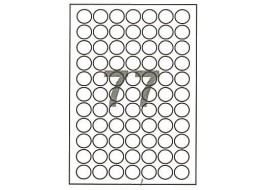 Fleks ετικέτ. αυτοκόλ. λευκές Ø25mm 77/φ 100φ Α4 Fleks ετικέτ. αυτοκόλ. λευκές Ø25mm 77/φ 100φ Α4