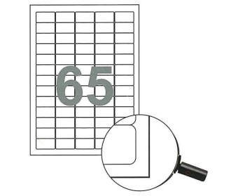 Fleks ετικέτ. αυτοκόλ. λευκές 38.1x21.2mm 65/φ 100φ Α4 Fleks ετικέτ. αυτοκόλ. λευκές 38.1x21.2mm 65/φ 100φ Α4