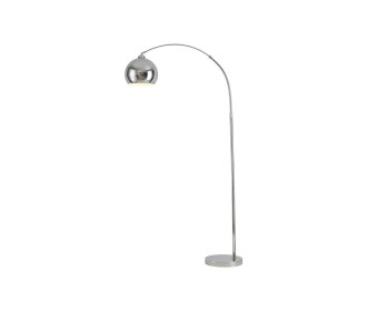 Φωτιστικό δαπέδου αλουμινίου, ασημένιο Υ173xØ105εκ, Φωτιστικό δαπέδου αλουμινίου, ασημένιο Υ173xØ105εκ,