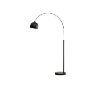 Φωτιστικό δαπέδου αλουμινίου, μαύρο Υ173xØ105εκ Φωτιστικό δαπέδου αλουμινίου, μαύρο Υ173xØ105εκ