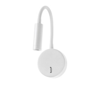 Απλίκα bed LED 3W στρογγυλή Ø9 x Υ39εκ. λευκή Απλίκα bed LED 3W στρογγυλή Ø9 x Υ39εκ. λευκή