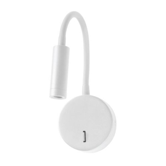Απλίκα bed LED 3W στρογγυλή Ø9 x Υ39εκ. λευκή Απλίκα bed LED 3W στρογγυλή Ø9 x Υ39εκ. λευκή