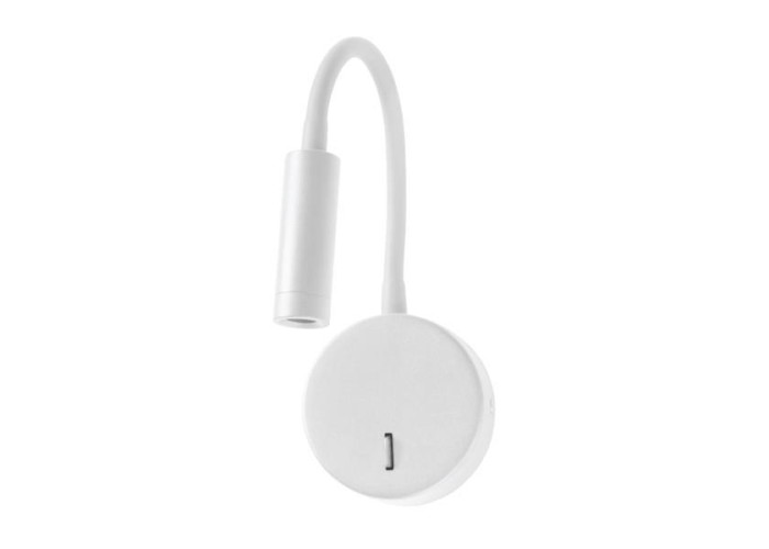 Απλίκα bed LED 3W στρογγυλή Ø9 x Υ39εκ. λευκή Απλίκα bed LED 3W στρογγυλή Ø9 x Υ39εκ. λευκή