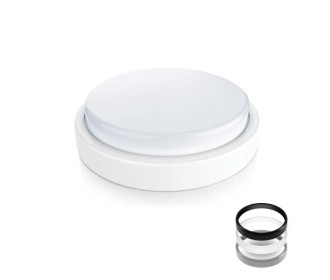 Πλαφονιέρα στρογγυλή LED 18W πολυκαρβονική Ø23,7 x Υ4,8εκ. με 3 χρωμ. στεφάνια Πλαφονιέρα στρογγυλή LED 18W πολυκαρβονική Ø23,7 x Υ4,8εκ. με 3 χρωμ. στεφάνια