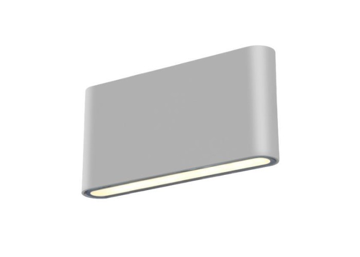 Απλίκα slim LED 2Χ6W γκρι Y9x17,5x3εκ.