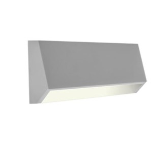 Φωτιστικό επιτοίχιο LED 4W κυρτό  Υ8x22x3,6εκ. Γκρι Φωτιστικό επιτοίχιο LED 4W κυρτό  Υ8x22x3,6εκ. Γκρι