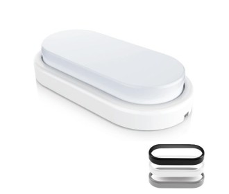 Πλαφονιέρα χελώνα οβάλ LED 12W πολυκαρβονική Υ3,9x19,8x6,6εκ. με 3 χρωματιστά στεφάνια Πλαφονιέρα χελώνα οβάλ LED 12W πολυκαρβονική Υ3,9x19,8x6,6εκ. με 3 χρωματιστά στεφάνια