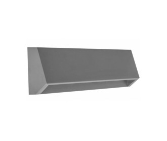 Φωτιστικό επιτοίχιο LED 4W κυρτό  Υ8x22x3,6εκ. Γκρι Φωτιστικό επιτοίχιο LED 4W κυρτό  Υ8x22x3,6εκ. Γκρι