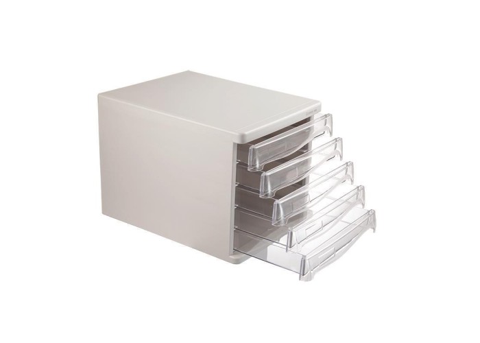 Comix συρταριέρα πλαστική με 5 συρτάρια γκρι Α4 Υ25x33,8x26,5εκ. Comix συρταριέρα πλαστική με 5 συρτάρια γκρι Α4 Υ25x33,8x26,5εκ.