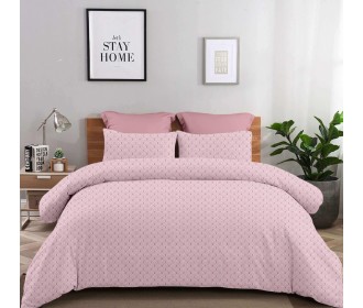 Σετ υπέρδιπλα σεντόνια Rafaella dusty rose από 100% βαμβάκι 245x260εκ.