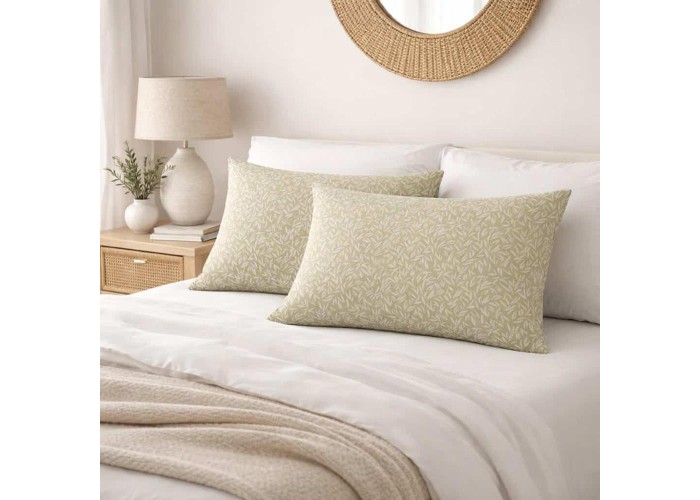 Μαξιλαροθήκη Emelia olive 52x72εκ.