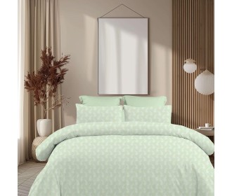 Σετ υπέρδιπλα σεντόνια Vivian olive από 100% βαμβάκι 245x260εκ.