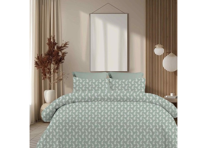 Σετ υπέρδιπλα σεντόνια Vivian grey από 100% βαμβάκι 245x260εκ.