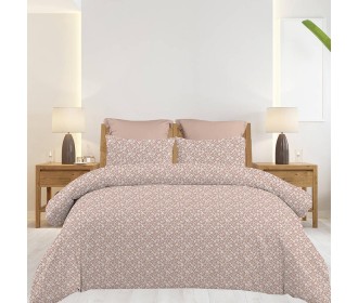 Σετ υπέρδιπλα σεντόνια Emily chocolat από 100% βαμβάκι 245x260εκ.
