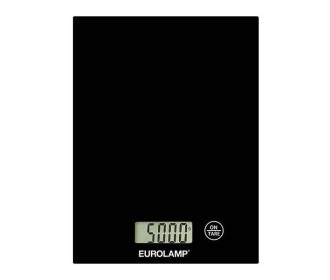 Ζυγαριά κουζίνας ψηφιακή γυάλινη μαύρη έως 5Kg. 20x15xΥ6εκ.