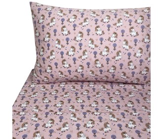 Σετ παιδικά σεντόνια μονά unicorn από 100% βαμβάκι 175x260εκ. Σετ παιδικά σεντόνια μονά unicorn από 100% βαμβάκι 175x260εκ.