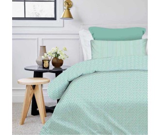 Σετ σεντόνια μονά Maira petrol από 100% βαμβάκι 175x260εκ. Σετ σεντόνια μονά Maira petrol από 100% βαμβάκι 175x260εκ.