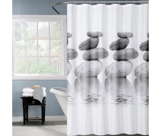 Κουρτίνα μπάνιου με 12 κρίκους Κουρτίνα μπάνιου με 12 κρίκους