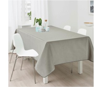 Τραπεζομάντηλο αλέκιαστο γκρι 100% polyester 150x180εκ.