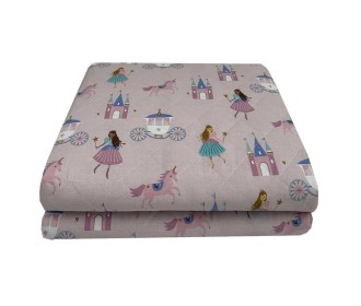 Κουβερλί παιδικό princess από 100% βαμβάκι 160x250εκ.