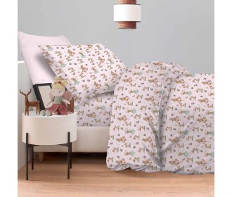 Σετ παιδικά σεντόνια μονά fairy girl από 100% βαμβάκι 170x260εκ.