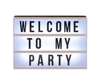 Πίνακας μηνυμάτων πλαστικός φωτιζόμενος Υ22x30x5εκ.