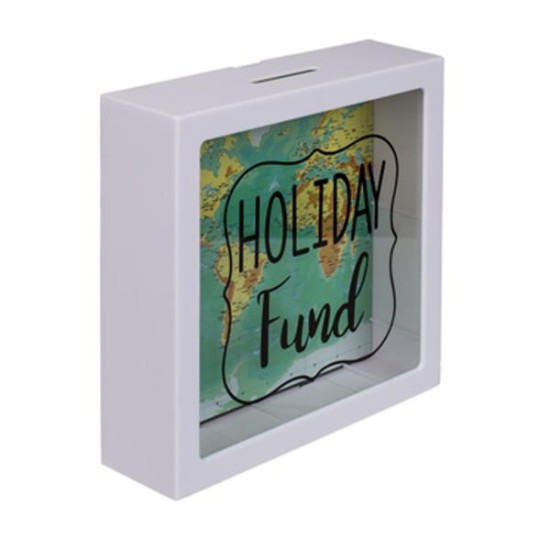 Κουμπαράς - κορνίζα πλαστικός Holiday Fund 15x15x5εκ. Κουμπαράς - κορνίζα πλαστικός Holiday Fund 15x15x5εκ.