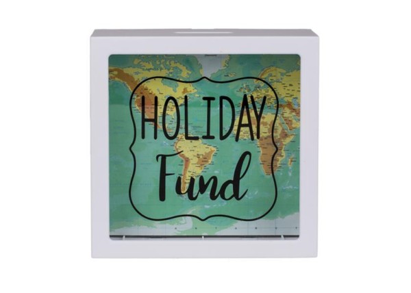 Κουμπαράς - κορνίζα πλαστικός Holiday Fund 15x15x5εκ. Κουμπαράς - κορνίζα πλαστικός Holiday Fund 15x15x5εκ.