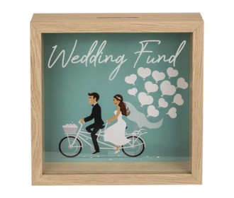 Κουμπαράς - κορνίζα ξύλινος Wedding Fund Υ20x20x5εκ. Κουμπαράς - κορνίζα ξύλινος Wedding Fund Υ20x20x5εκ.