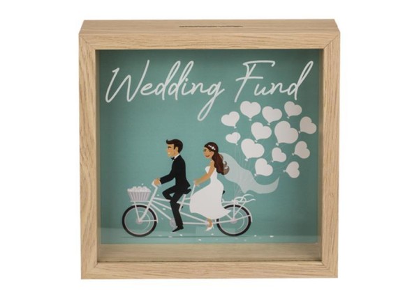 Κουμπαράς - κορνίζα ξύλινος Wedding Fund Υ20x20x5εκ. Κουμπαράς - κορνίζα ξύλινος Wedding Fund Υ20x20x5εκ.