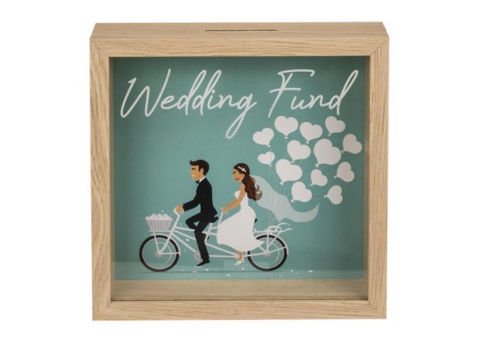 Κουμπαράς - κορνίζα ξύλινος Wedding Fund Υ20x20x5εκ. Κουμπαράς - κορνίζα ξύλινος Wedding Fund Υ20x20x5εκ.