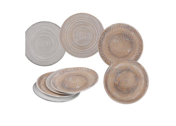 Πιατέλα διακοσμητική ξύλινη Ø30εκ. κοκτέηλ 4 σχέδια Πιατέλα διακοσμητική ξύλινη Ø30εκ. κοκτέηλ 4 σχέδια