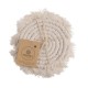 Σουβέρ από μακραμέ, σετ των 2, μπεζ, Ø10εκ. Σουβέρ από μακραμέ, σετ των 2, μπεζ, Ø10εκ.