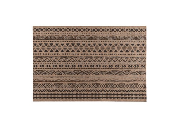 Σουπλά φαγητού υφασμάτινα με γεωμετρικό σχέδιο, φυσικό-μαύρο, 45x30εκ. Σουπλά φαγητού υφασμάτινα με γεωμετρικό σχέδιο, φυσικό-μαύρο, 45x30εκ.