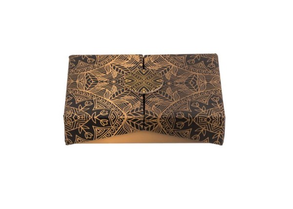 Κουτί ethnic μαύρο-χρυσό 12x8xΥ3εκ. Κουτί ethnic μαύρο-χρυσό 12x8xΥ3εκ.