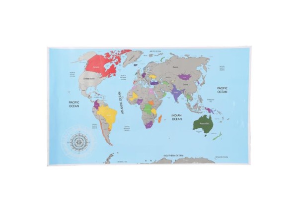 Poster τοίχου «Παγκόσμιος χάρτης», 