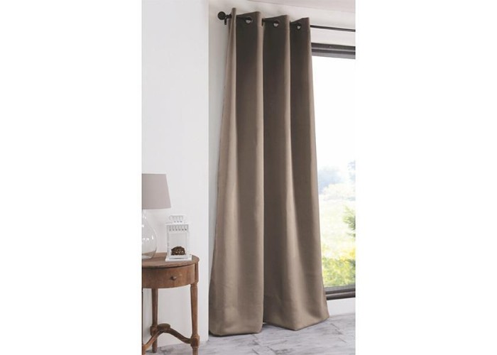 Κουρτίνα black out Coveri έτοιμη με κρίκους μπεζ 140x270εκ Κουρτίνα black out Coveri έτοιμη με κρίκους μπεζ 140x270εκ