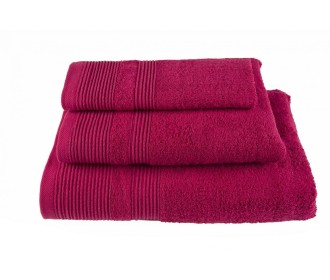 Πετσέτα μονόχρωμη 100% βαμβάκι πεννιε 550gsm 50x100εκ. φουξ Πετσέτα μονόχρωμη 100% βαμβάκι πεννιε 550gsm 50x100εκ. φουξ