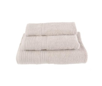 Πετσέτα μονόχρωμη 100% βαμβάκι πεννιε 550gsm 80x150εκ. μπεζ Πετσέτα μονόχρωμη 100% βαμβάκι πεννιε 550gsm 80x150εκ. μπεζ