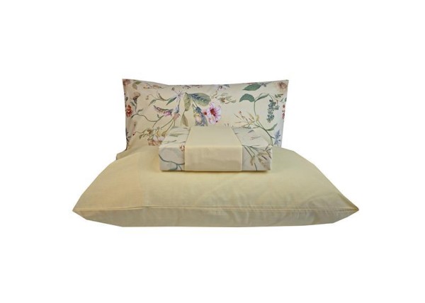 Σετ υπέρδιπλα σεντόνια ORTENSIA yellow από 100% βαμβάκι 245x260εκ. Σετ υπέρδιπλα σεντόνια ORTENSIA yellow από 100% βαμβάκι 245x260εκ.