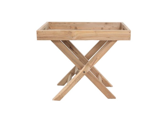 Τραπέζι Sanak από ξύλο teak 70x45xΥ60εκ. Τραπέζι Sanak από ξύλο teak 70x45xΥ60εκ.