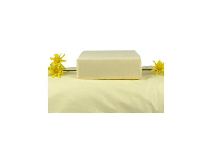 Σεντόνι με λάστιχο μονό Πεννιέ Yellow από 100% βαμβάκι 100x200εκ.+40εκ.