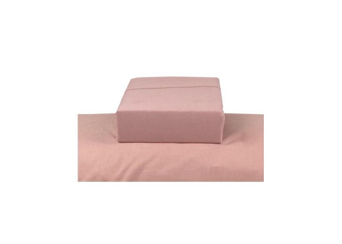 Σεντόνι με λάστιχο μονό Πεννιέ Dusty Rose από 100% βαμβάκι 100x200εκ. +40εκ.