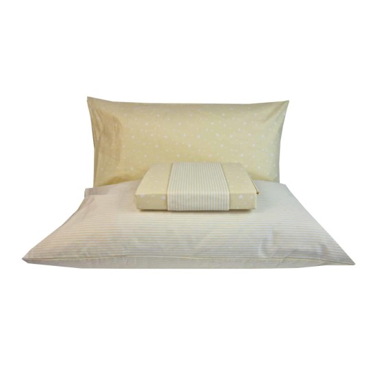 Σετ σεντόνια μονά PARADISO Yellow από 100% βαμβάκι 170x260εκ. Σετ σεντόνια μονά PARADISO Yellow από 100% βαμβάκι 170x260εκ.