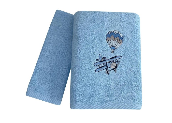 Σετ παιδικές πετσέτες Sky fly 100% βαμβάκι πεννιε 480gsm Σετ παιδικές πετσέτες Sky fly 100% βαμβάκι πεννιε 480gsm