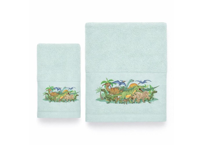 Σετ παιδικές πετσέτες Dinosaurs 100% βαμβάκι πεννιε 480gsm